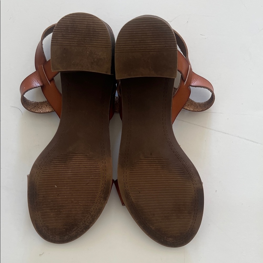 Rock & Candy Brown Leather Ninah Double-Strap Ankle Sandals by Zigi - Picture 6 of 12